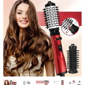 Red Hair Styling Brush With extra Brush NWOT